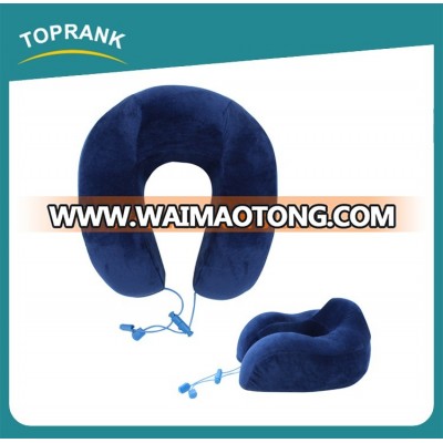 Toprank newly designed U-shape memory foam travel neck pillow,neck contour pillow